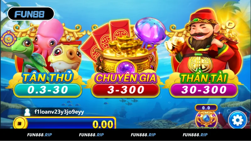 Chi tiết luật chơi bắn cá Thần Tài FUN88 cần nắm rõ