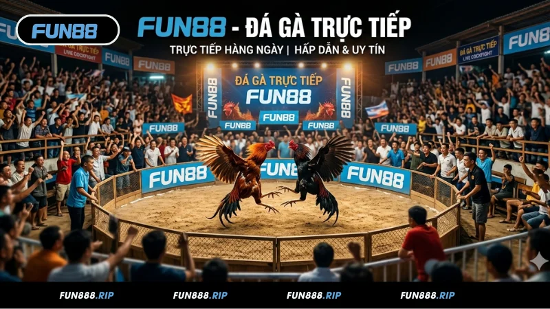 FUN88 nằm trong top 5 trang đá gà trực tiếp uy tín hiện nay