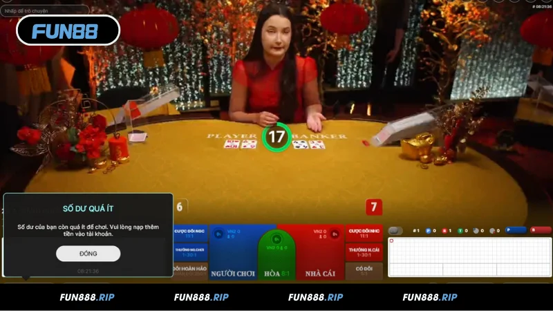 Kinh nghiệm chơi Baccarat FUN88 bội thu dành cho tân binh