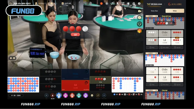 Luật chơi Xóc Đĩa online cơ bản tại FUN88